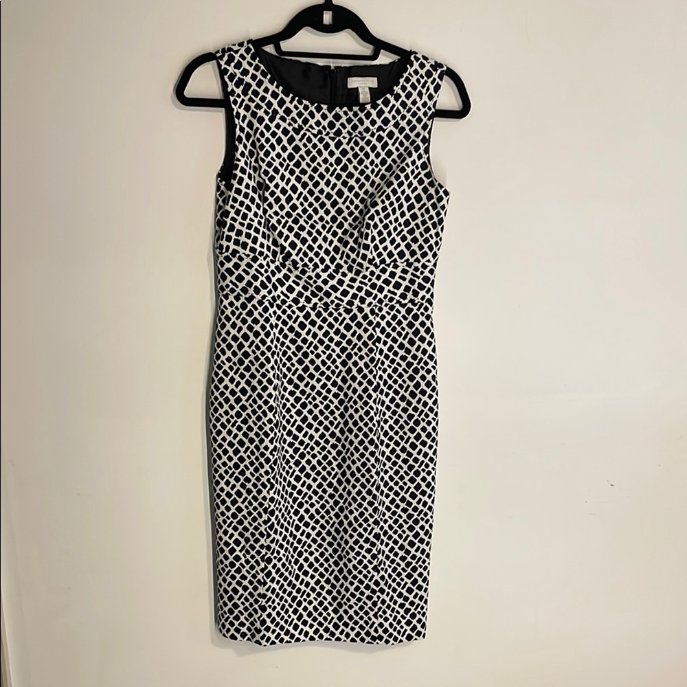 Charter Club Elegant Black and White Sleeveless Dress